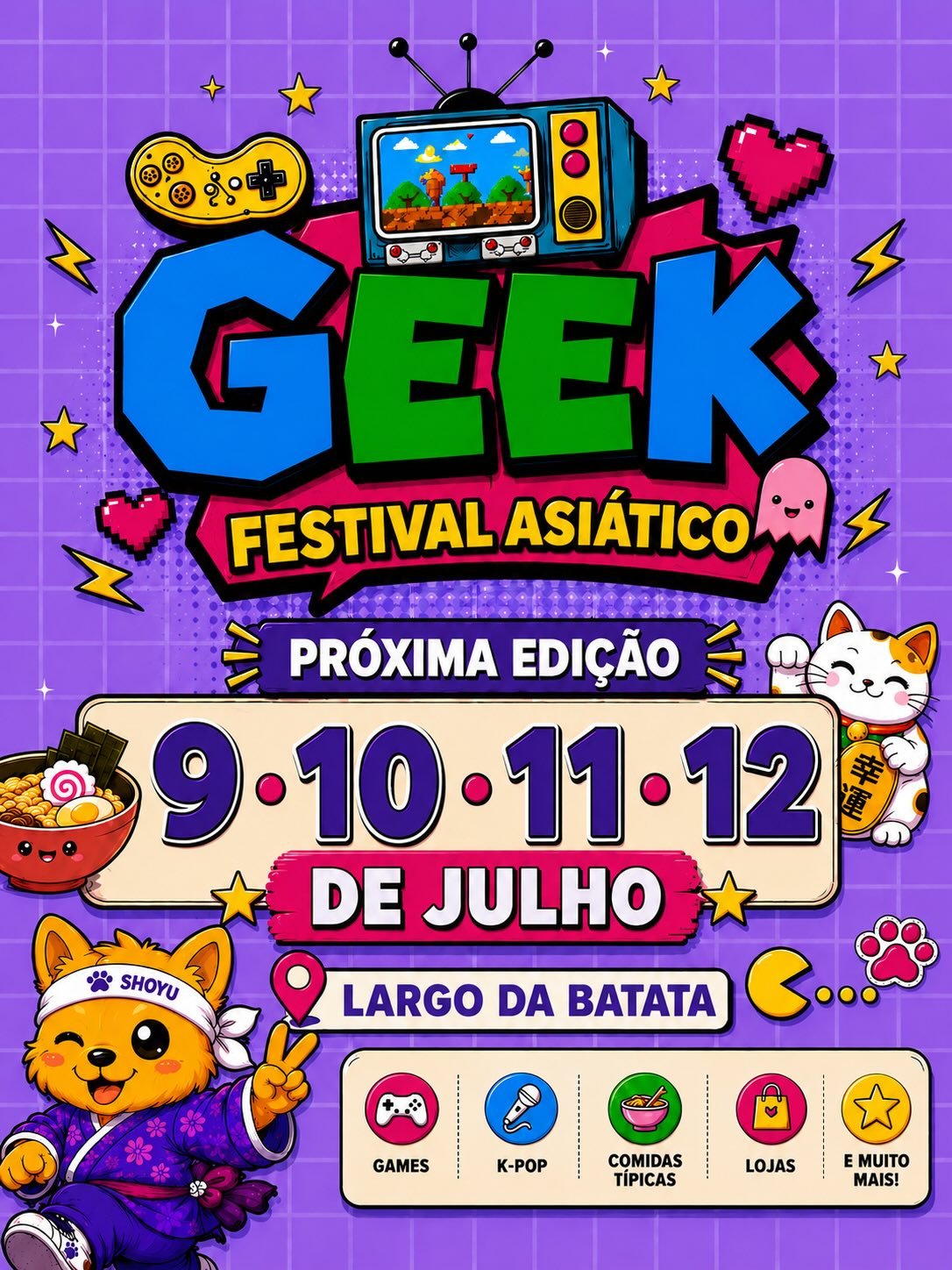 Calendário Nerd - Geek Festival Asiático